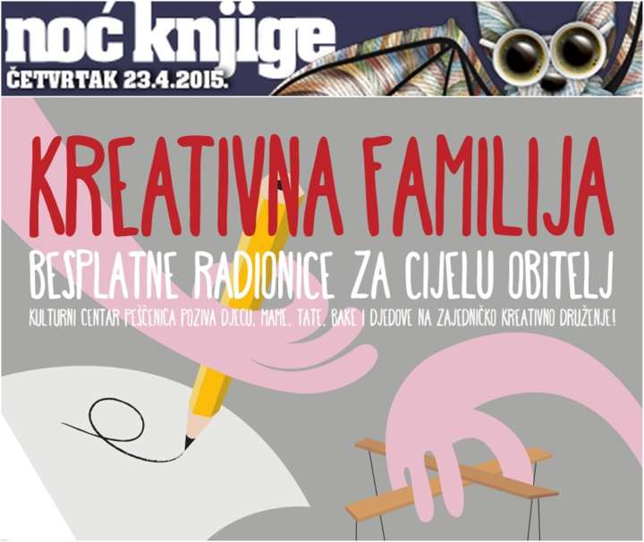 Noć knjige i Kreativna familija u Centru Knap