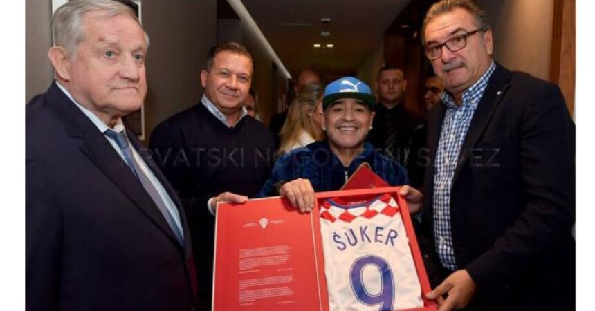 Delegacija HNS-a i legendarni Diego Maradona