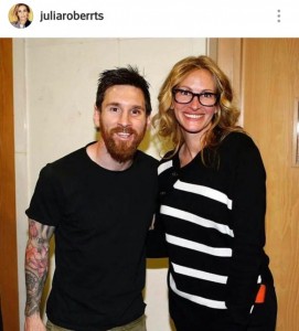 Julia Roberts, Leo Messi