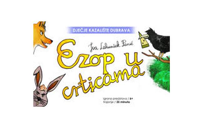 Ljeto u Dječjem kazalištu Dubrava – Ezop u crticama!