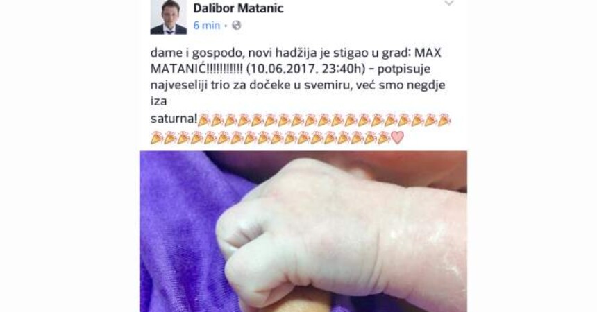 Helena Minić Matanić i Dalibor Matanić drugi put postali roditelji