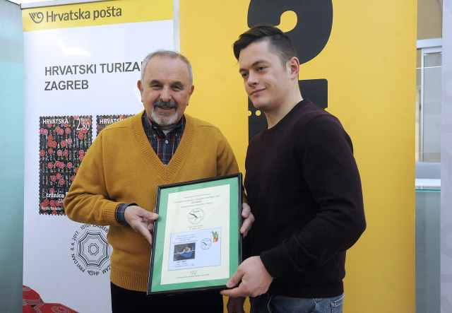 Tin Srbić promovirao prigodni poštanski žig sa svojim likom