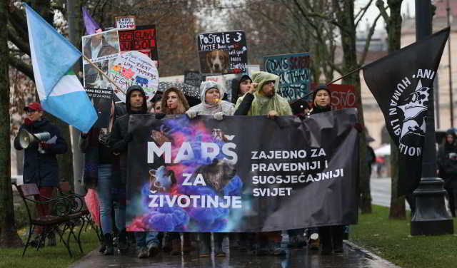 Održan drugi Marš za životinje u Zagrebu