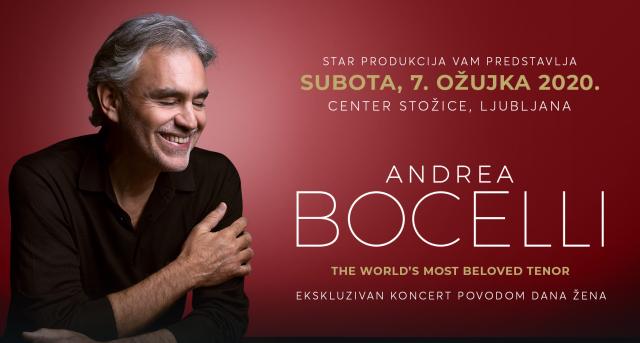 Ekskluzivan koncert povodom Dana žena: Andrea Bocelli