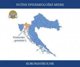 Od 5.10. – Nužne epidemiološke mjere za područje Primorsko-goranske županije