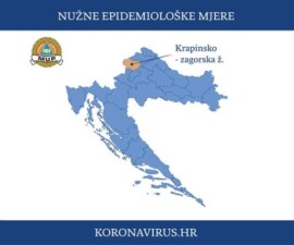 Od 22.10. – Nužne epidemiološke mjere za Krapinsko-zagorsku županiju