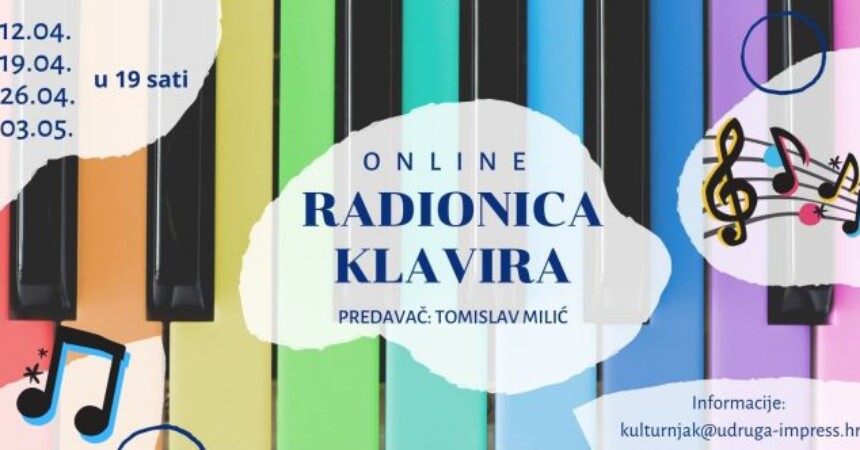 Besplatna online radionica sviranja klavira