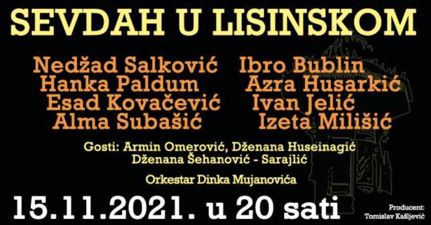 16. izdanje Sevdah u Lisinskom u kultnoj dvorani u Zagrebu