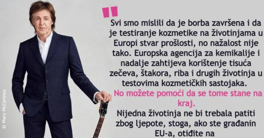 Paul McCartney za životinje: Come together